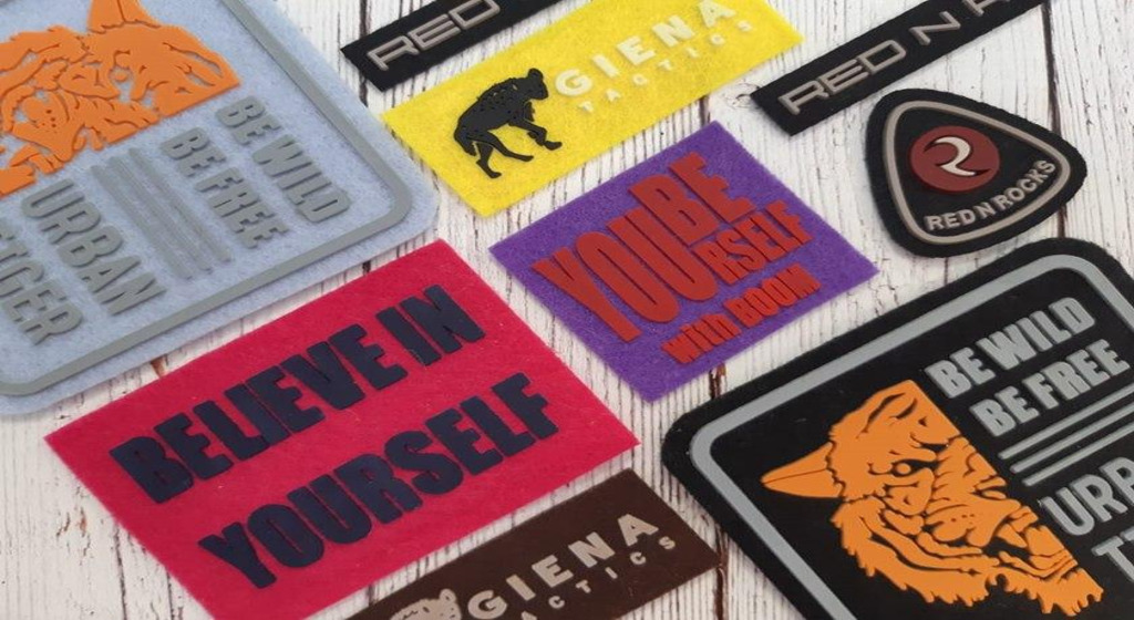 We accept orders for PVC labels on felt