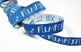  braid (woven ribbon with logo)